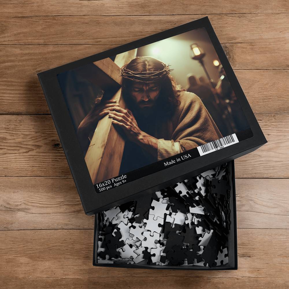 Jesus Holding his Cross Puzzle