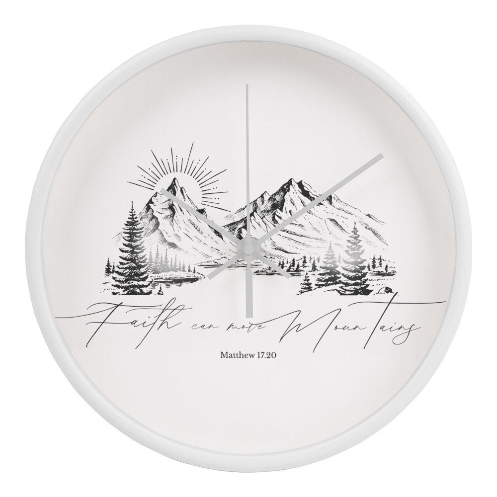 Faith can move Mountains Clock