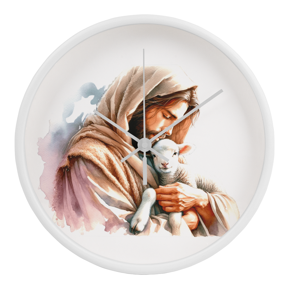 Jesus and the Lamb Clock