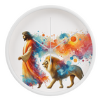 Jesus and the Lion Clock