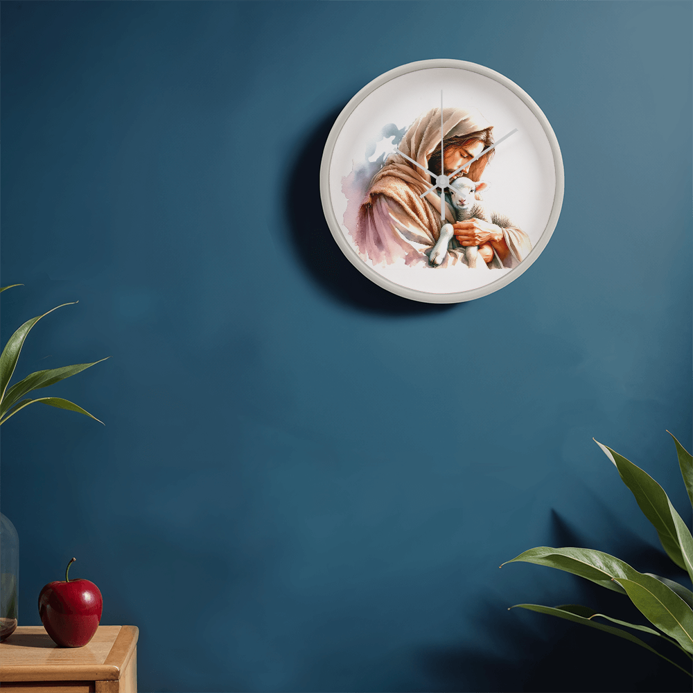 Jesus and the Lamb Clock
