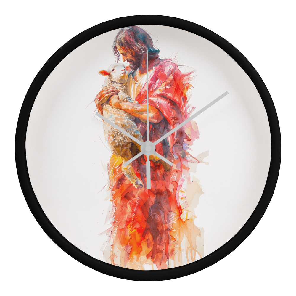 Jesus and the Lamb Clock