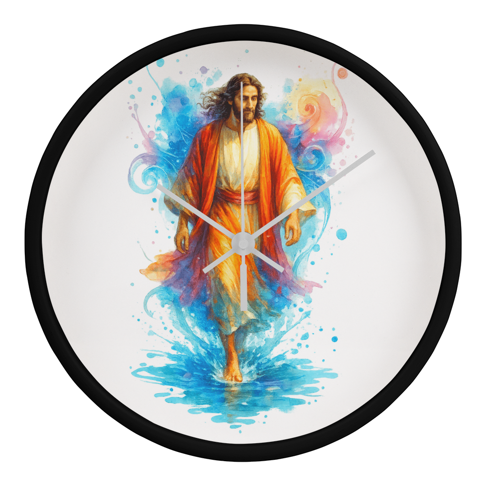 Jesus Walking on Water Clock