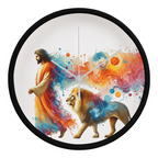 Jesus and the Lion Clock