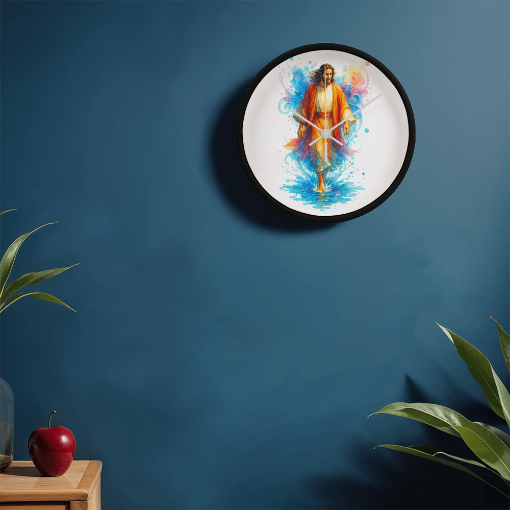 Jesus Walking on Water Clock