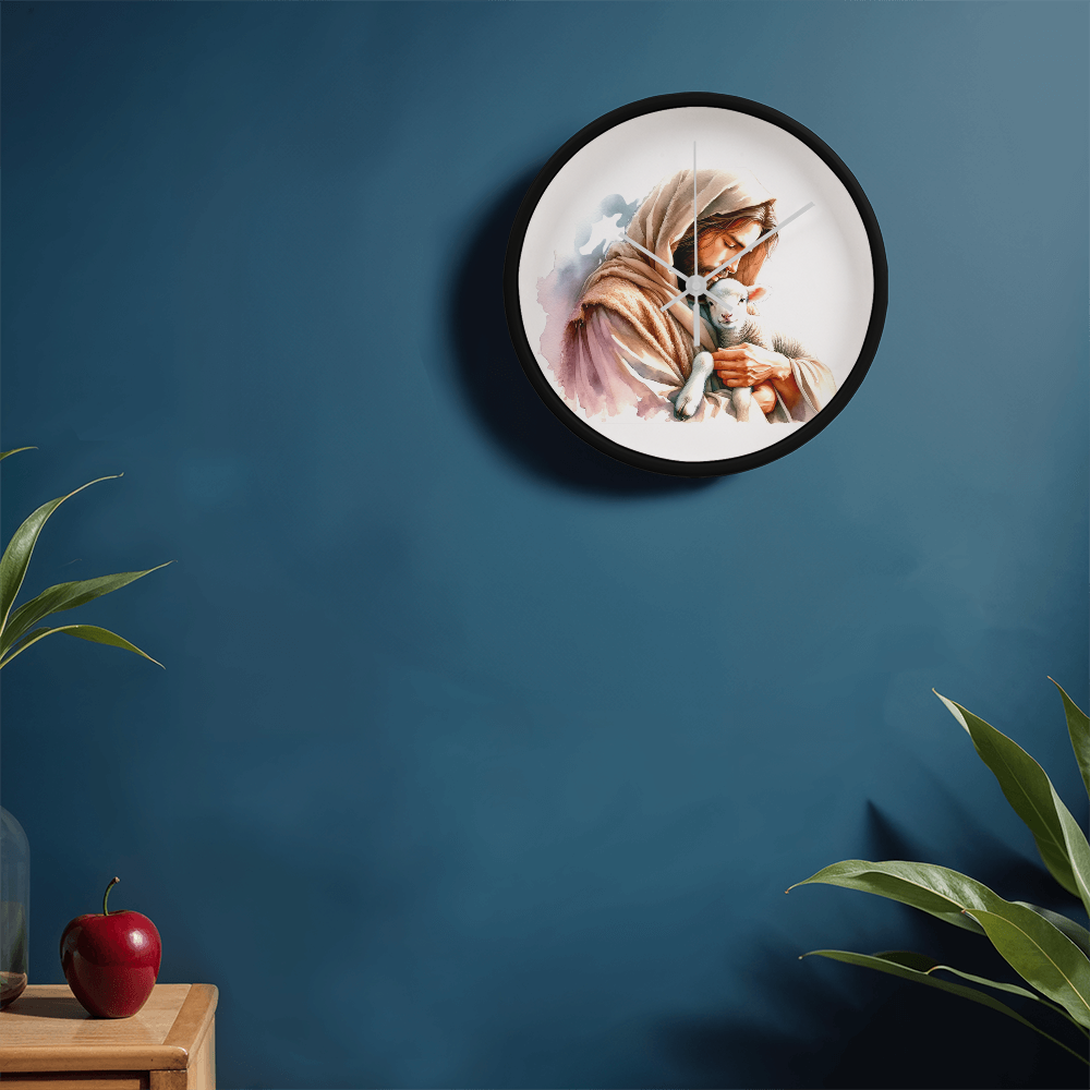 Jesus and the Lamb Clock