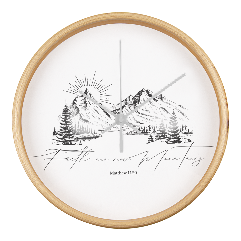 Faith can move Mountains Clock