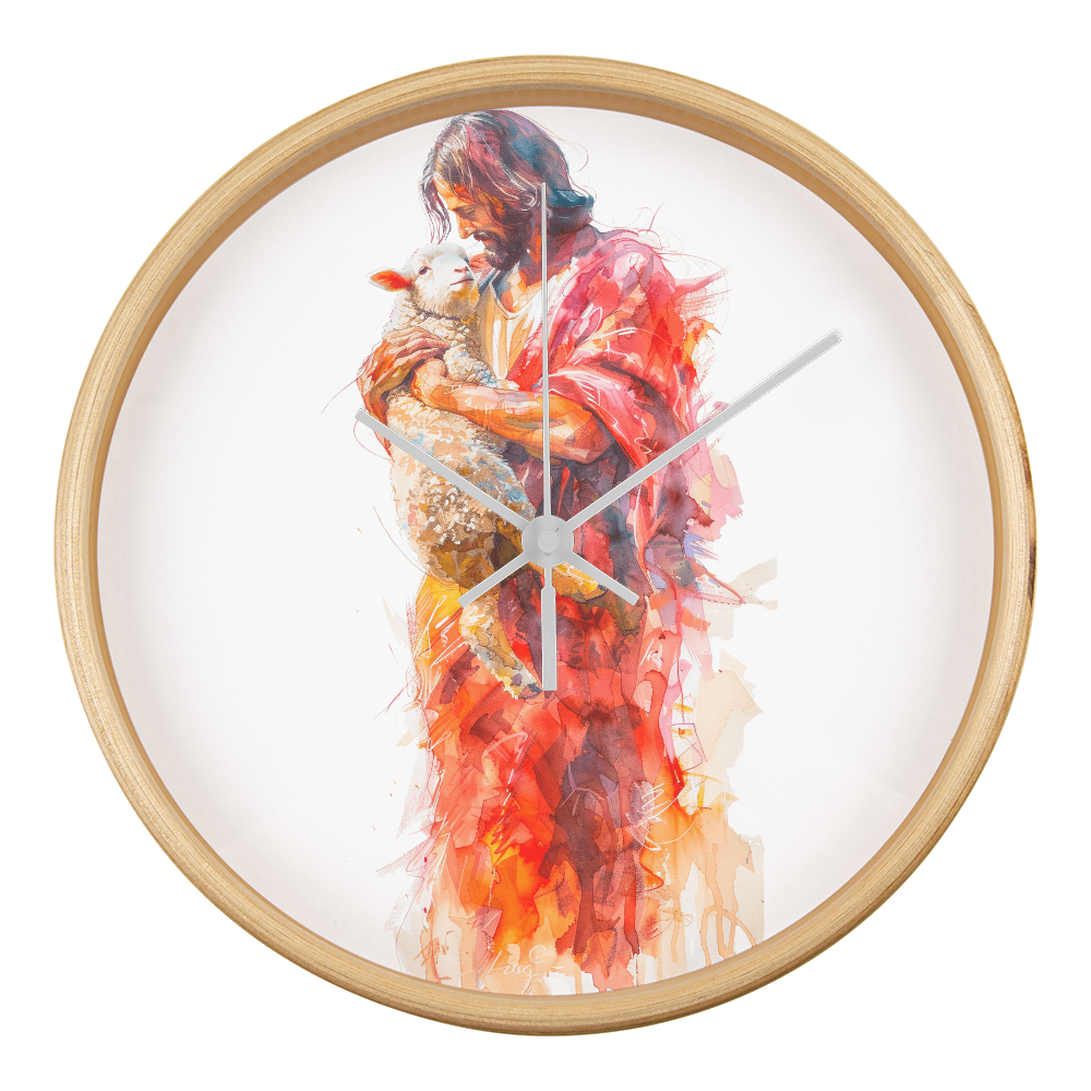 Jesus and the Lamb Clock