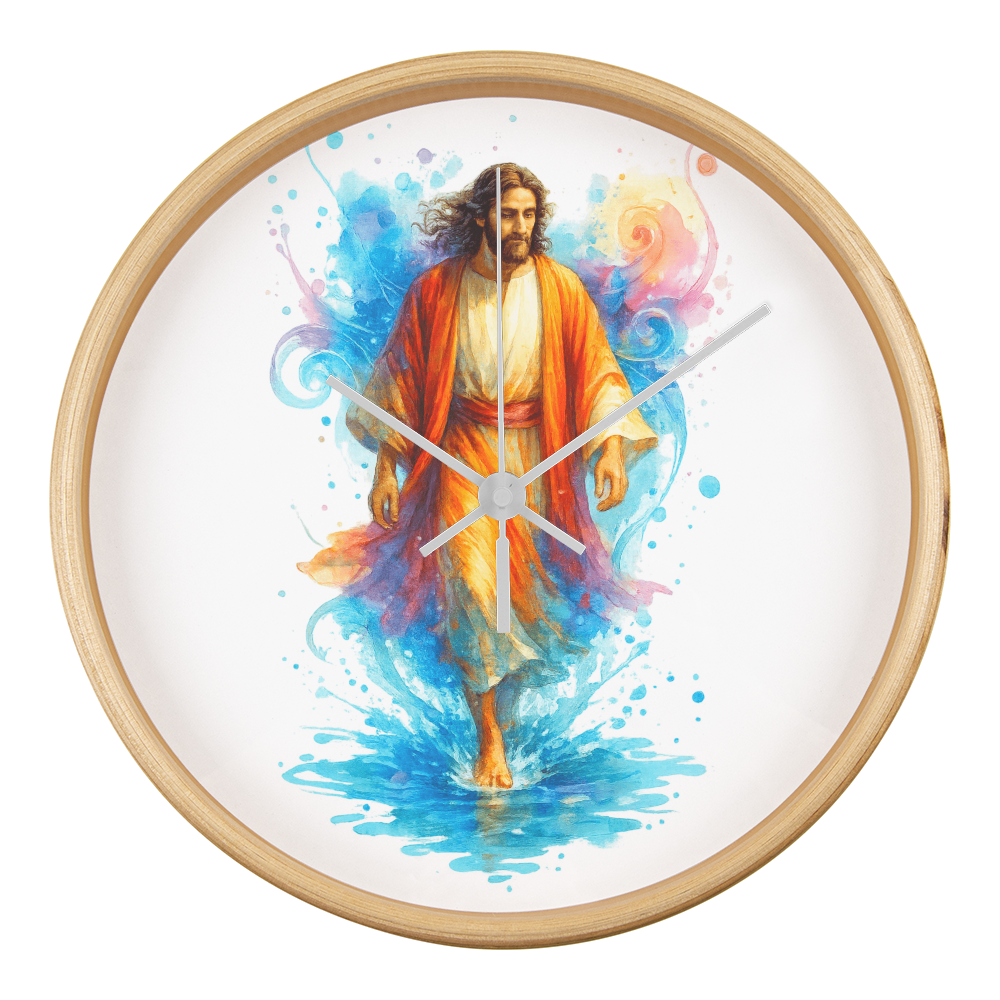 Jesus Walking on Water Clock