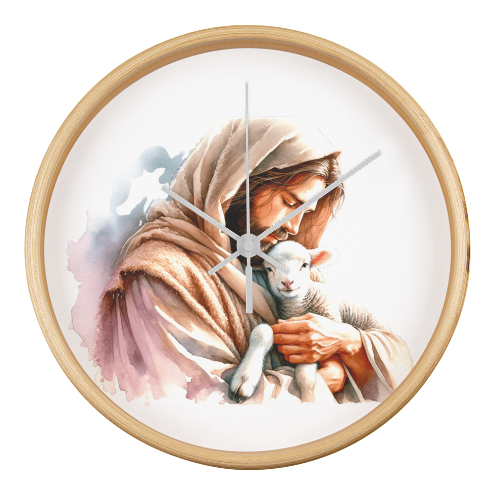 Jesus and the Lamb Clock