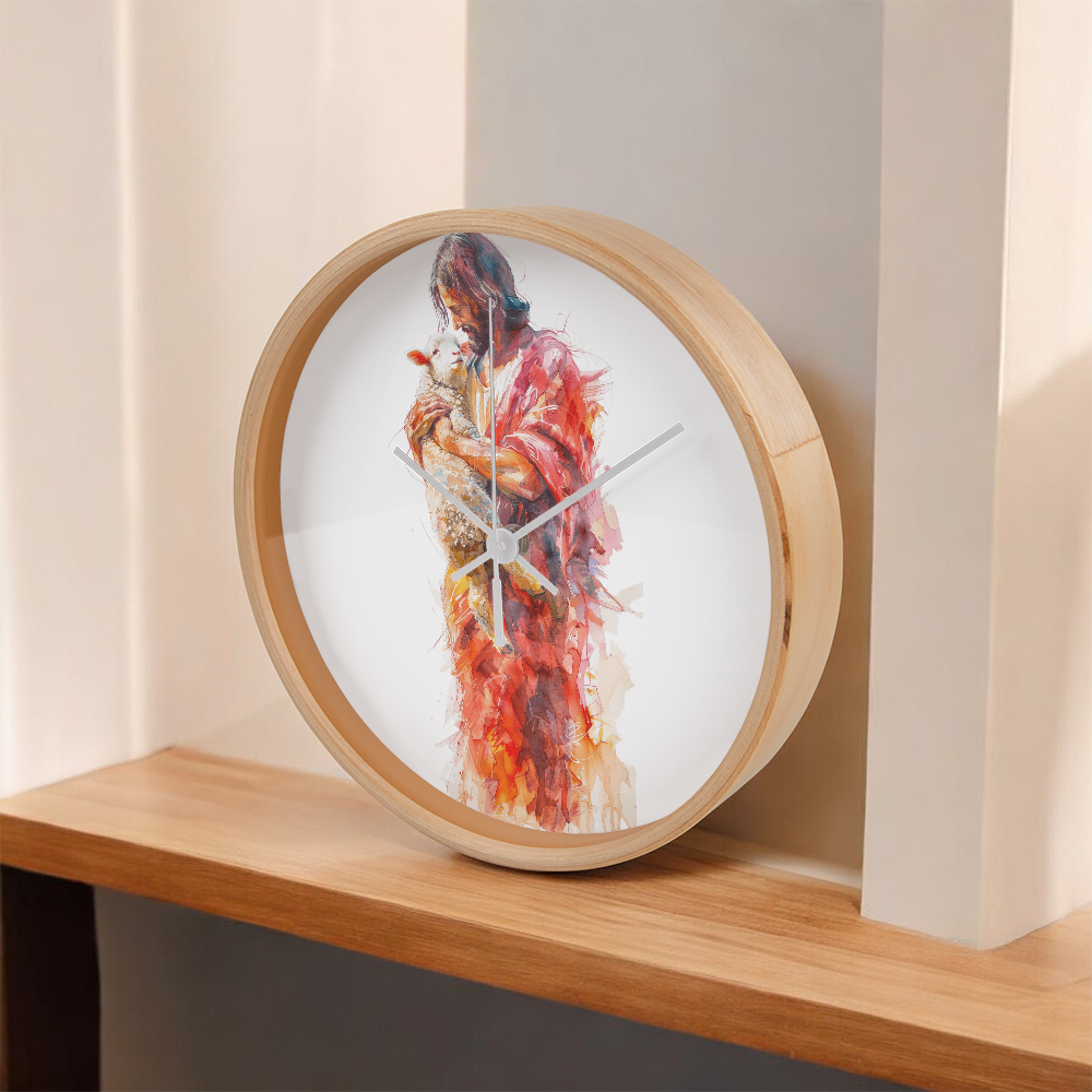 Jesus and the Lamb Clock