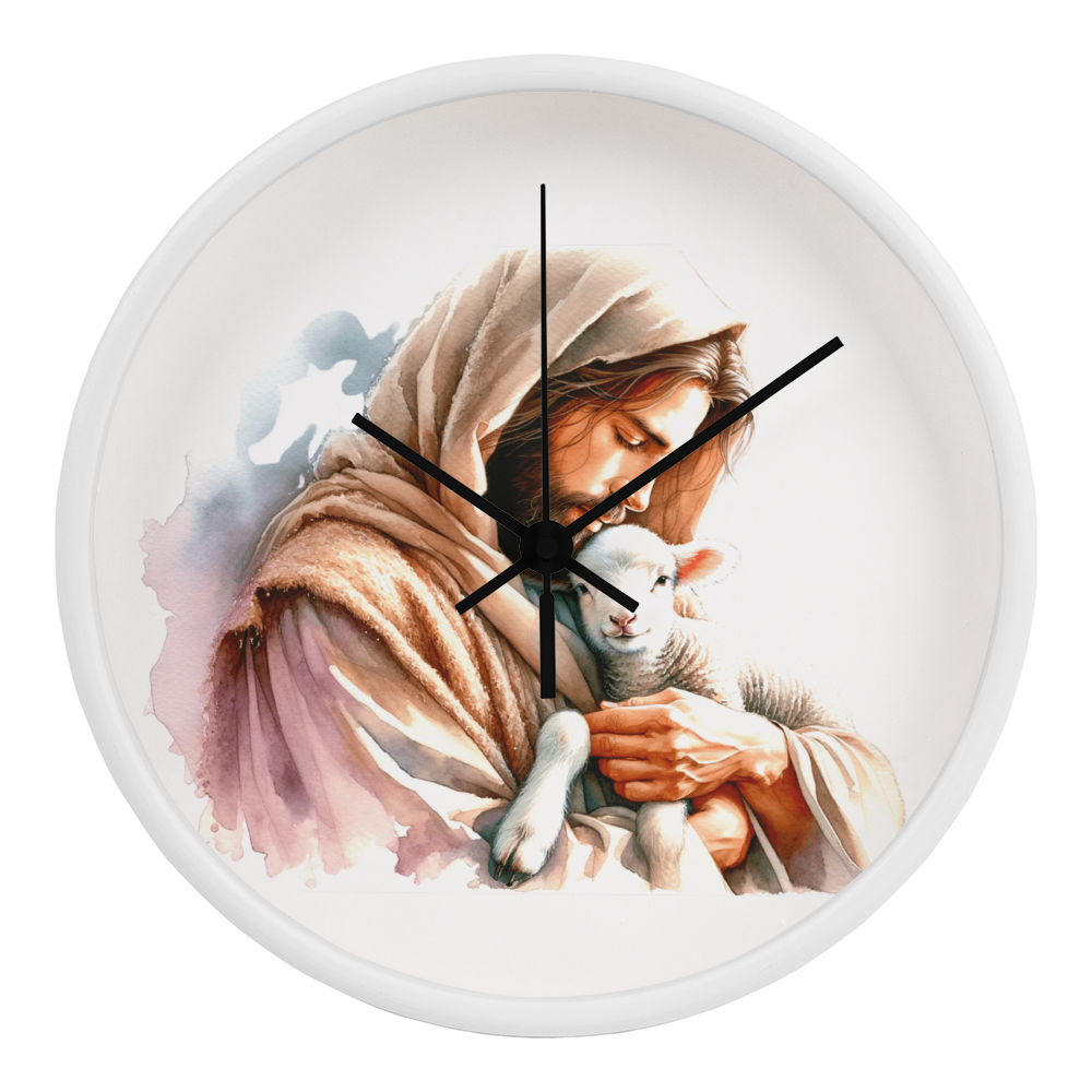 Jesus and the Lamb Clock