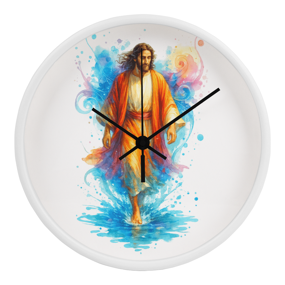 Jesus Walking on Water Clock