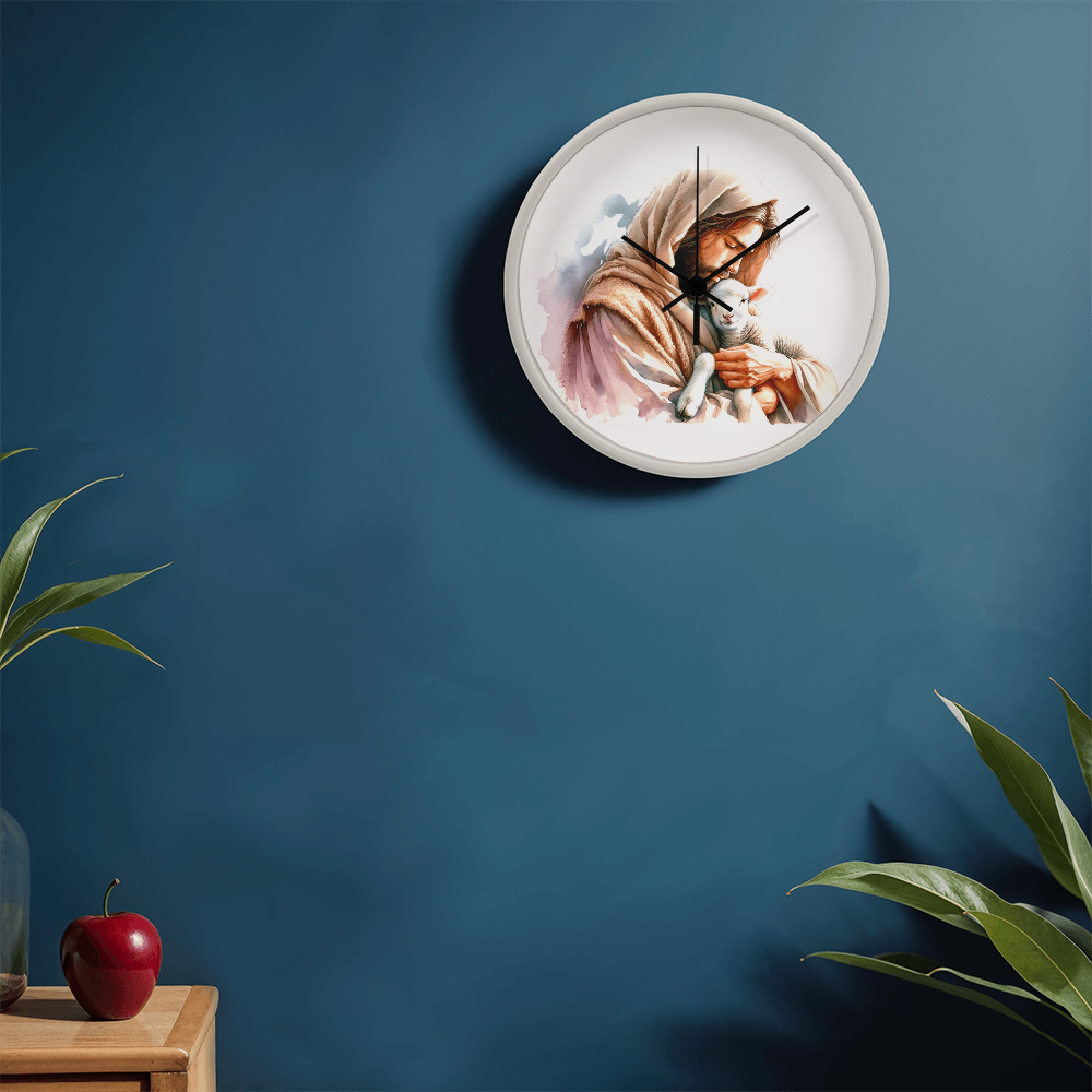 Jesus and the Lamb Clock