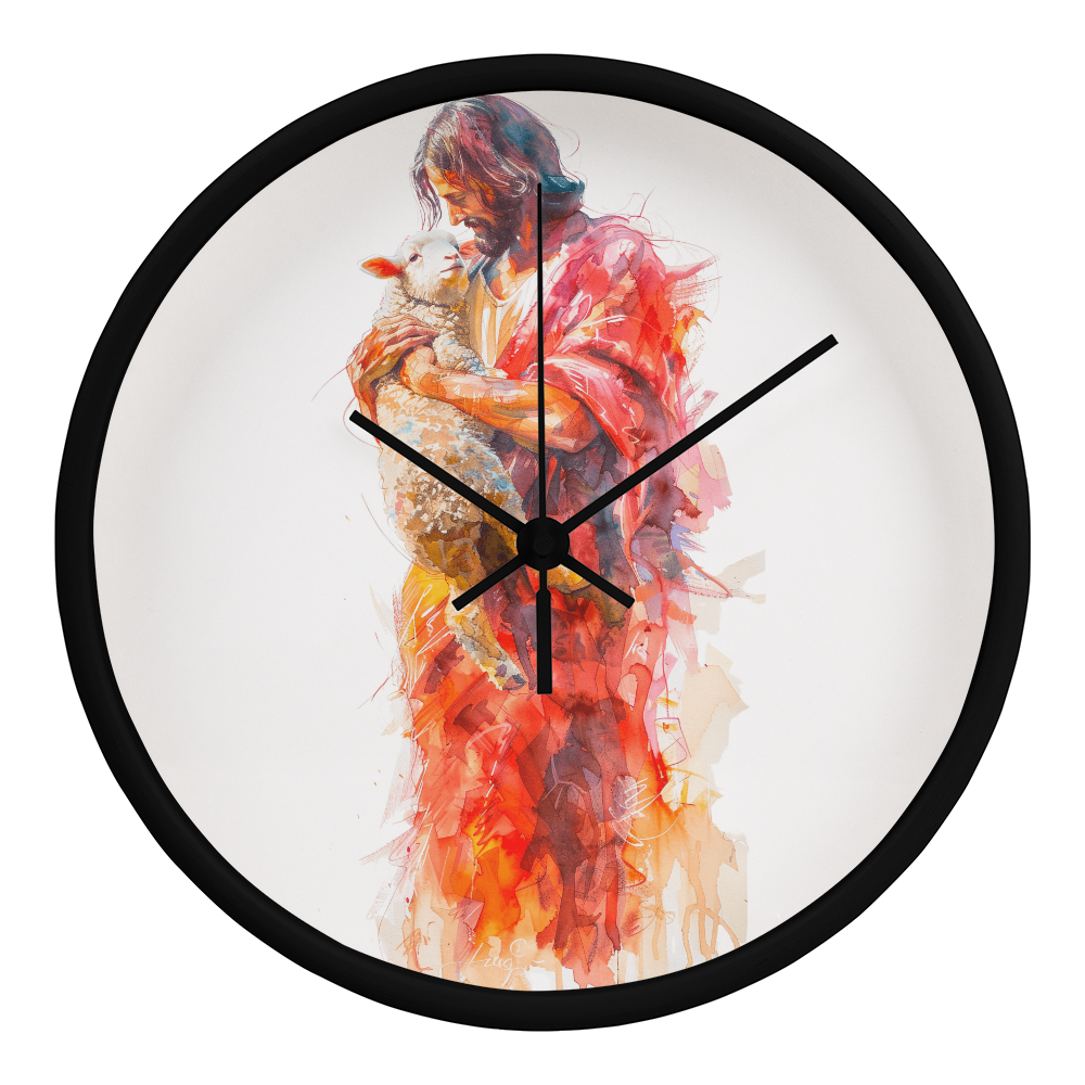 Jesus and the Lamb Clock