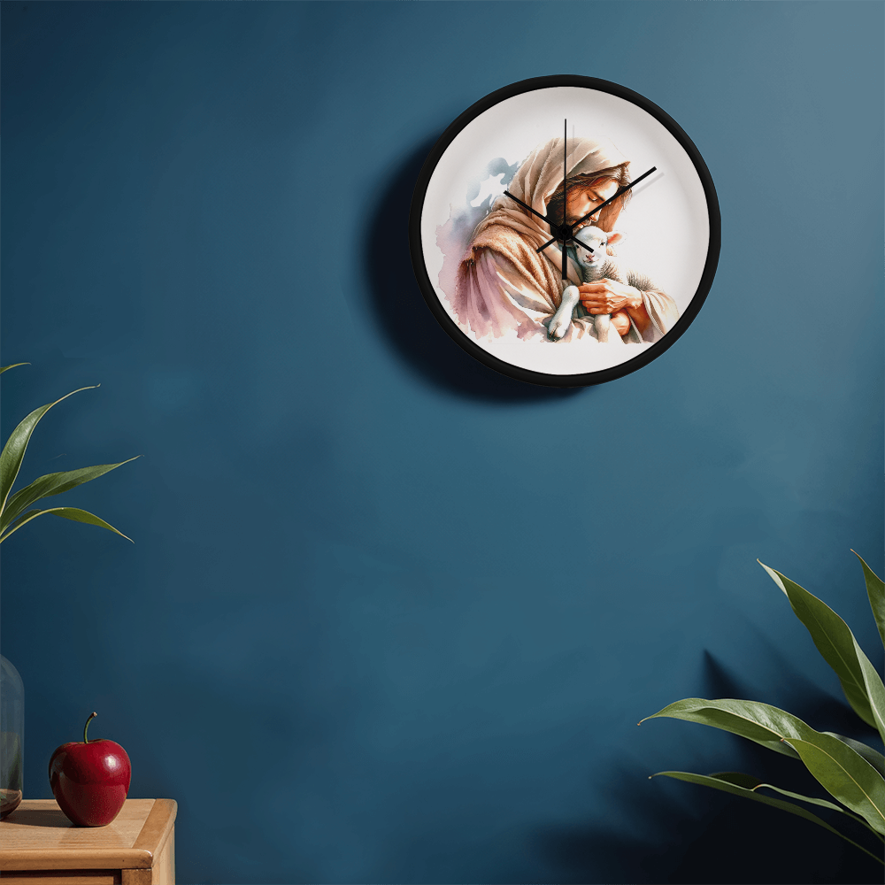 Jesus and the Lamb Clock