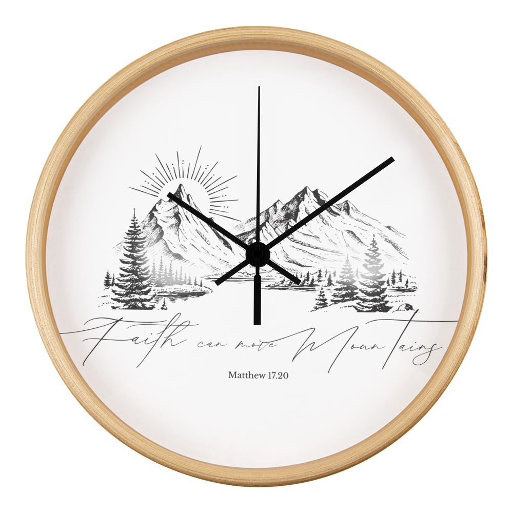 Faith can move Mountains Clock