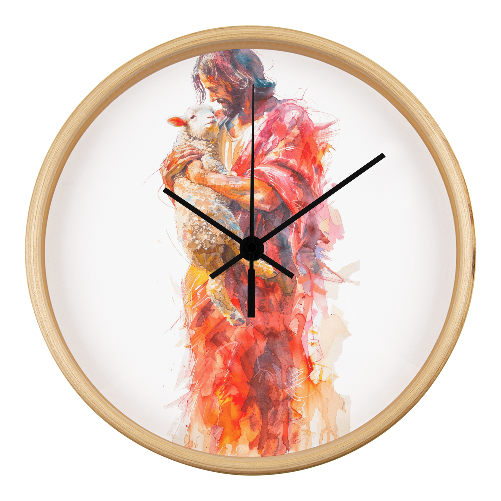 Jesus and the Lamb Clock