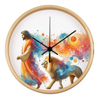 Jesus and the Lion Clock