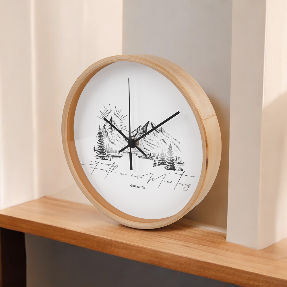 Faith can move Mountains Clock