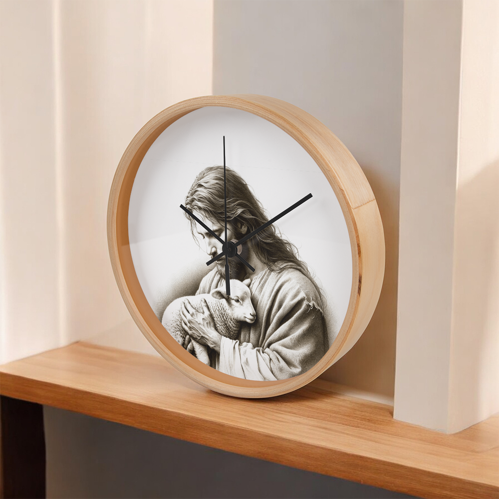 Jesus and the Lamb #3 Clock