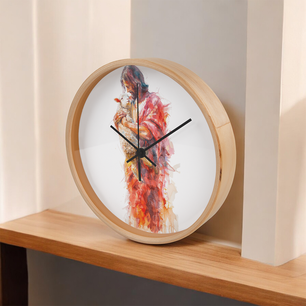 Jesus and the Lamb Clock