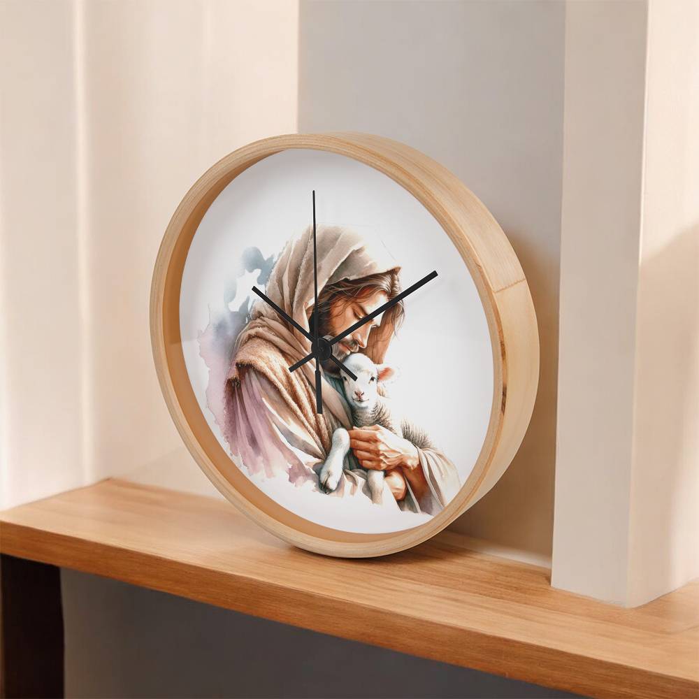 Jesus and the Lamb Clock