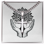 Artisan Cross With Cuban Link Chain