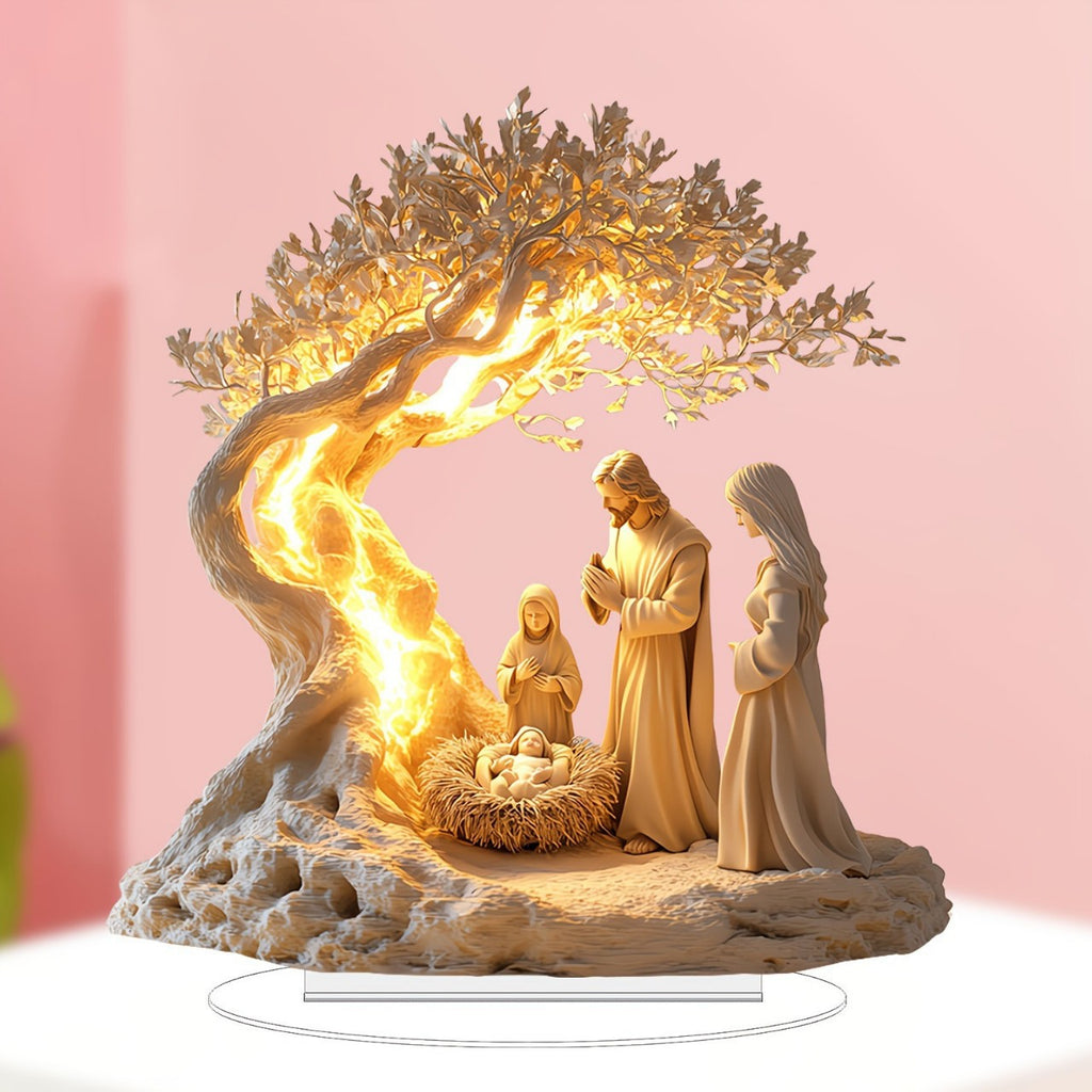 Jesus Tree Of Life Acrylic Decorative Ornaments