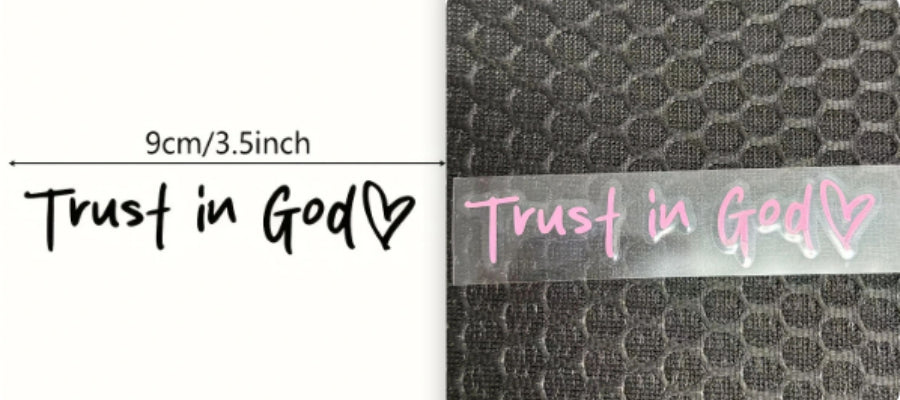 Fashion Faith Jesus God Car Letter Sticker