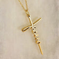 Jesus Stainless Steel Name Pendant Necklace