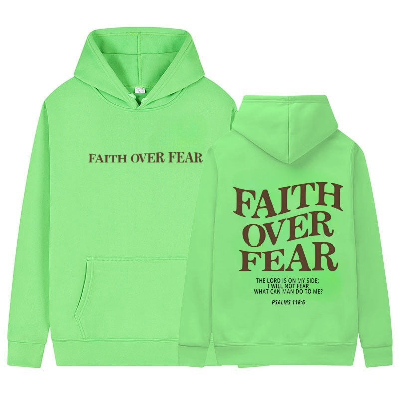 Faith Over Fear Christian Hoodie