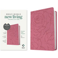NLT Premium Value Compact Bible, Filament Enabled (Leatherlike, Pink Rose)