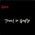 Fashion Faith Jesus God Car Letter Sticker