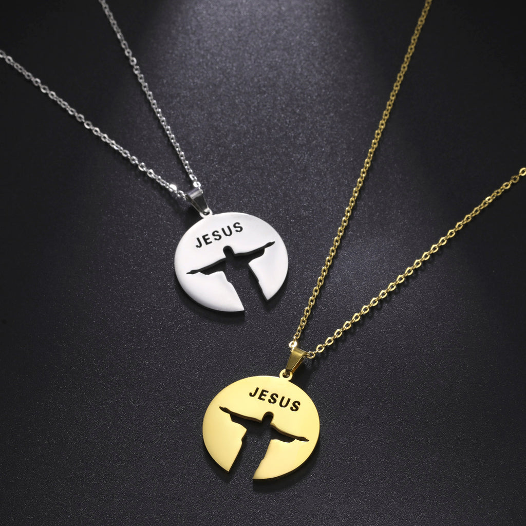 Silhouette Hollow JESUS Pendant