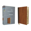 Niv, Thinline Bible, Giant Print, Leathersoft, Brown, Red Letter, Thumb Indexed, Comfort Print