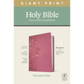 NLT Personal Size Giant Print Bible, Filament Enabled Edition (Red Letter, Leatherlike, Peony Pink)