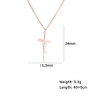 Jesus Cross Pendant Stainless Steel Necklace